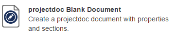 projectdoc Blank Document