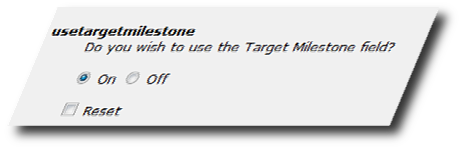 Use Target Milestone feature